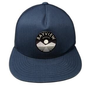 Bayview Brewing Snapback Trucker Hat Blue One Size Outdoor The Classics Yupoong